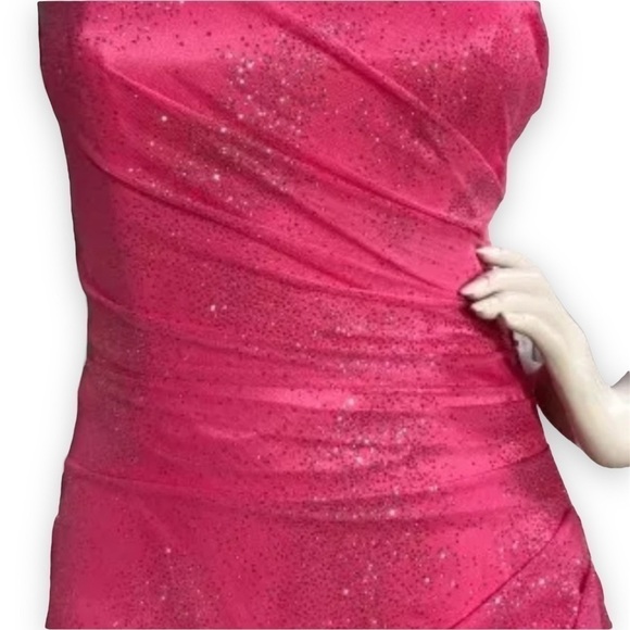 Jump Apparel By Wendye Chaitin Strapless Dress Sparkle 5/6 - Picture 4 of 7